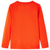 Camicia per bambini Vidaxl con maniche lunghe 116 arancione brillante