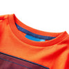 Camicia per bambini Vidaxl con maniche lunghe 128 arancione brillante