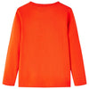 Camicia per bambini Vidaxl con maniche lunghe 140 arancione brillante