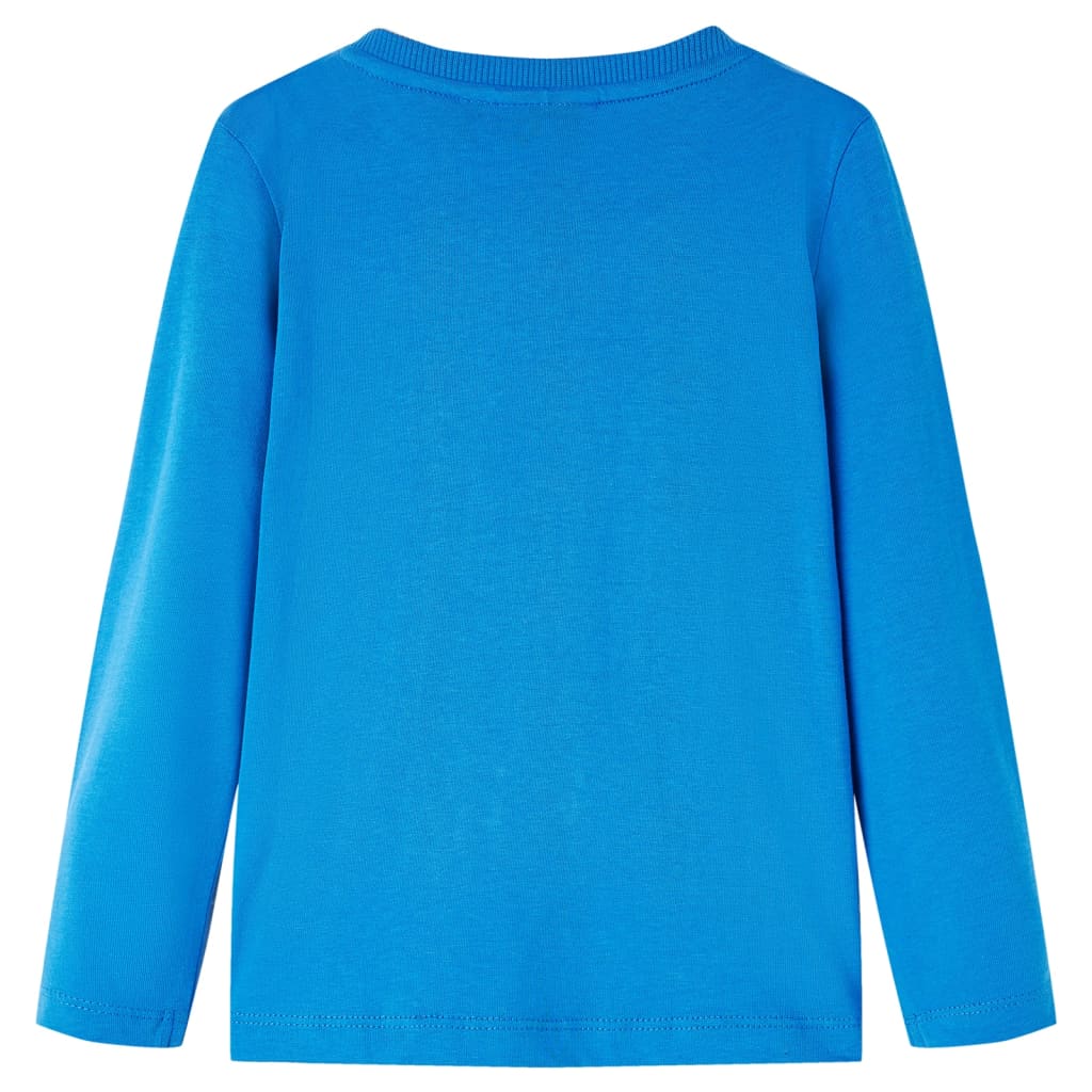 Camicia per bambini Vidaxl con maniche lunghe 116 cobalt blu