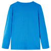 Camicia per bambini Vidaxl con maniche lunghe 140 cobalto blu