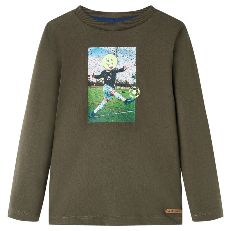 Camicia per bambini Vidaxl con maniche lunghe 140 kack