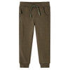 Pantalones de trote para niños Vidaxl 92 Kakikentig mixta