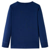 Camicia per bambini Vidaxl con maniche lunghe 128 blu navy