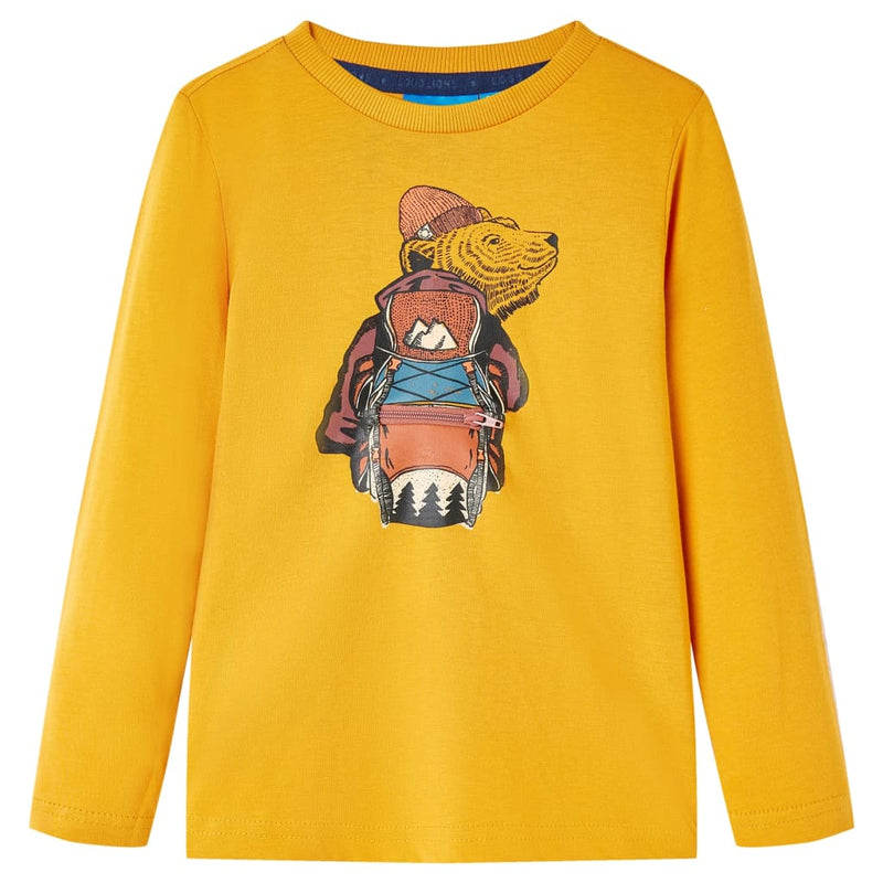 Camicia per bambini Vidaxl con maniche lunghe 92 occhiar