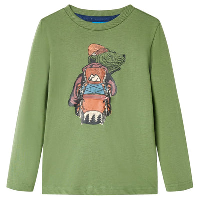 Camisa infantil de Vidaxl con mangas largas 128 Light -seled