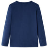 Camicia per bambini Vidaxl con maniche lunghe 92 blu navy mista