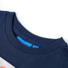 Camicia per bambini Vidaxl con maniche lunghe 92 blu navy mista