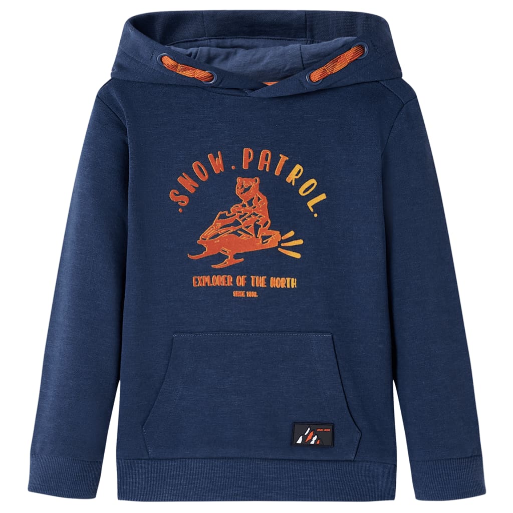 Vidaxl Children's Sweater con Hood 128 Mixed Navy Blue and Orange