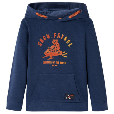 Vidaxl Children's Sweater con Hood 128 Mixed Navy Blue and Orange