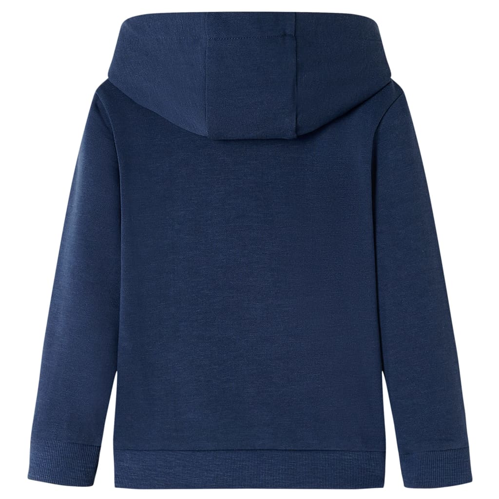 Vidaxl Siga per bambini con cappuccio 128 blu navy mista e arancione