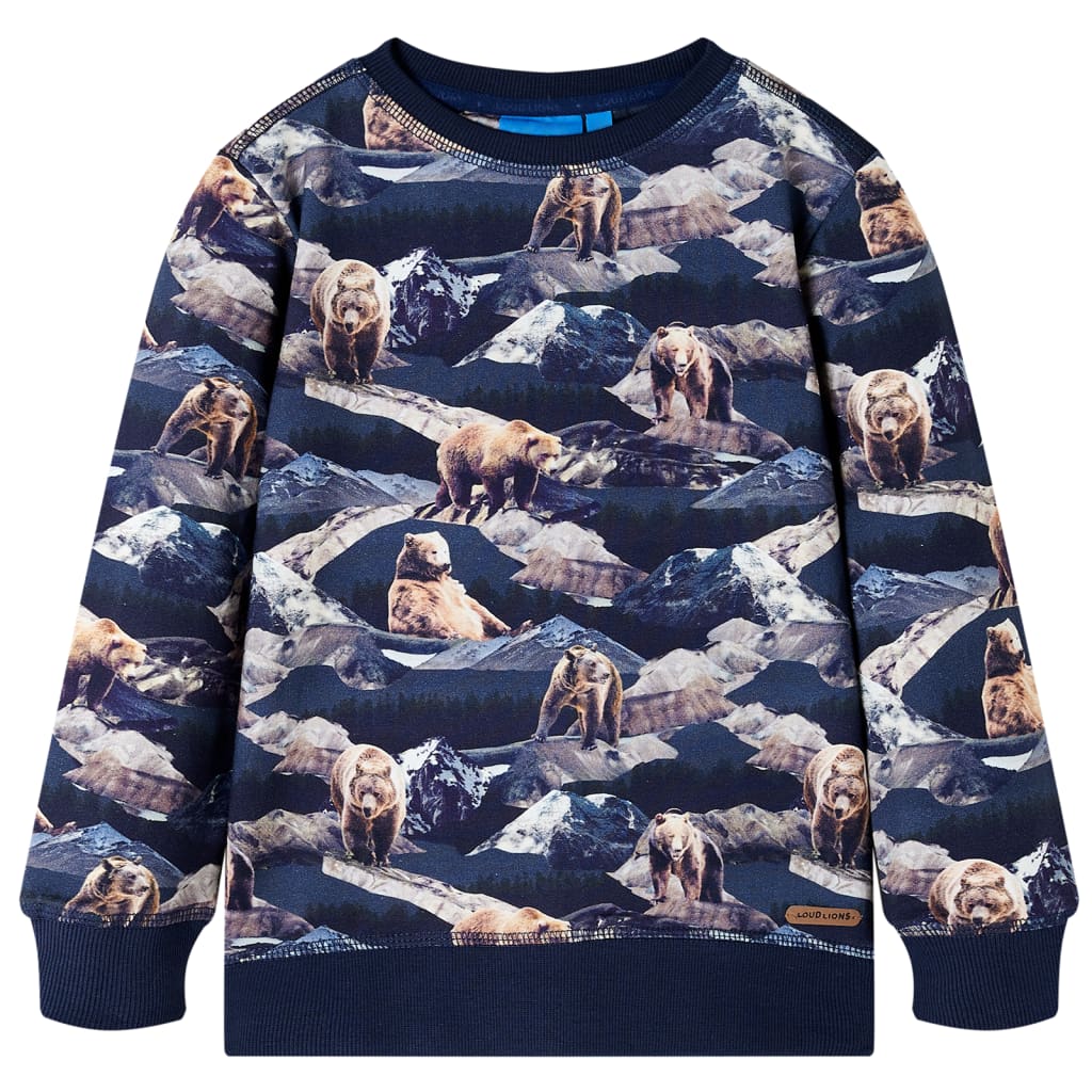 Vidaxl kindertrui 128 marineblauw