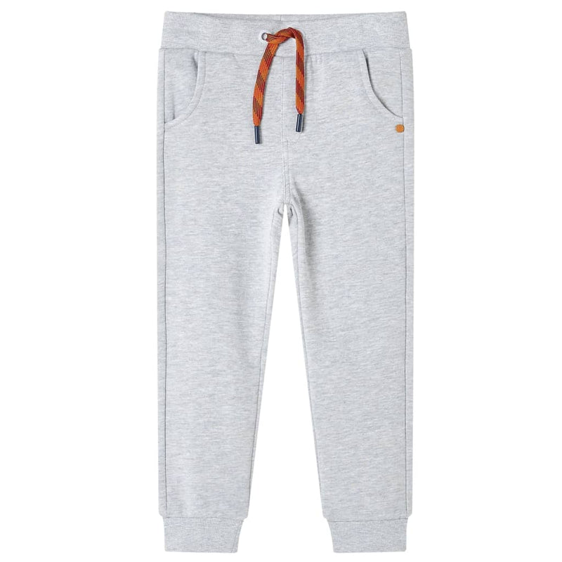 Pantaloni da jogging per bambini Vidaxl 116 grigio misto