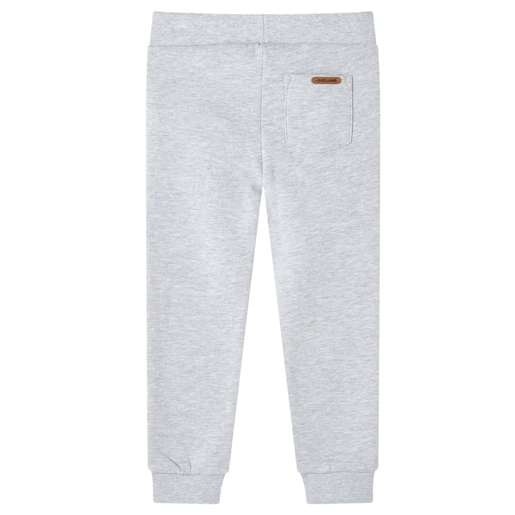 Pantalones de trote de Vidaxl para niños 140 Gray Mixed