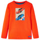 Camicia per bambini Vidaxl con maniche lunghe 116 arancione brillante