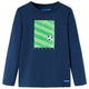 Camicia per bambini Vidaxl con maniche lunghe 116 blu navy
