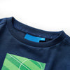 Camicia per bambini Vidaxl con maniche lunghe 128 blu navy