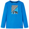 Camicia per bambini Vidaxl con maniche lunghe 104 cobalto blu