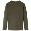 Camicia per bambini Vidaxl con maniche lunghe 116 kakikentig