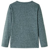 Camicia per bambini Vidaxl con maniche lunghe 116 verde scuro misto