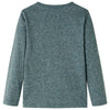 Camisa para niños Vidaxl con mangas largas 140 Mezclado verde oscuro