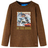 Vidaxl kindershirt met lange mouwen 104 gemêleerd cognackleur