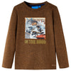 Camicia per bambini Vidaxl con maniche lunghe 140 COIN COGNAC MISTA