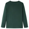Vidaxl kindershirt met lange mouwen 92 donkergroen