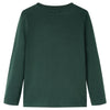 Camicia per bambini Vidaxl con maniche lunghe 116 verde scuro