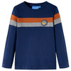 Camicia per bambini Vidaxl con maniche lunghe 92 blu navy