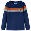 Camicia per bambini Vidaxl con maniche lunghe 104 blu navy