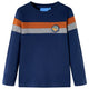 Camicia per bambini Vidaxl con maniche lunghe 104 blu navy