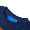 Camicia per bambini Vidaxl con maniche lunghe 116 blu navy