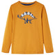 Camicia per bambini Vidaxl con maniche lunghe 128 rame scuro