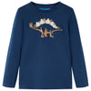 Camicia per bambini Vidaxl con maniche lunghe 116 blu navy