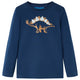 Camicia per bambini Vidaxl con maniche lunghe 116 blu navy