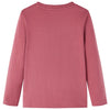 Camicia per bambini Vidaxl con maniche lunghe 104 rosso scuro