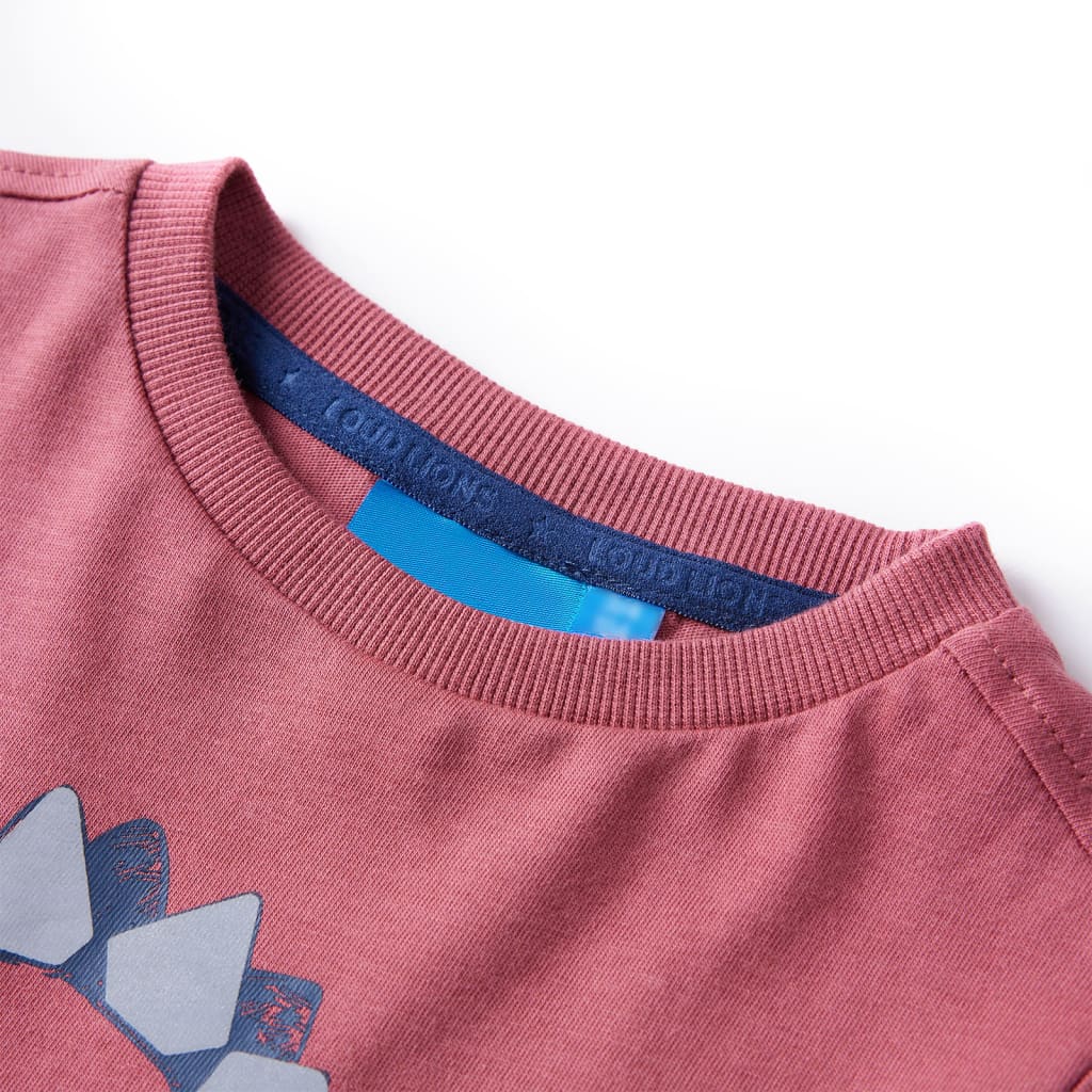 Camicia per bambini Vidaxl con maniche lunghe 104 rosso scuro