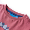 Camicia per bambini Vidaxl con maniche lunghe 116 rosso scuro