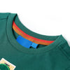 Camicia per bambini Vidaxl con maniche lunghe 128 verde