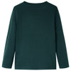 Camicia per bambini Vidaxl con maniche lunghe 104 Donkergroen