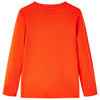 Camicia per bambini Vidaxl con maniche lunghe 116 Brightroranje