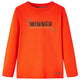 Camicia per bambini Vidaxl con maniche lunghe 128 Brightroranje