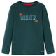 Camicia per bambini Vidaxl con maniche lunghe 104 Donkergroen