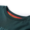 Camicia per bambini Vidaxl con maniche lunghe 104 Donkergroen