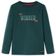 Camicia per bambini Vidaxl con maniche lunghe 116 verde scuro