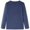 Camicia per bambini Vidaxl con maniche lunghe 92 blu scuro misto