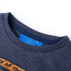 Camicia per bambini Vidaxl con maniche lunghe 128 blu scuro misto