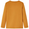 Camisa infantil de Vidaxl con mangas largas 128 color de cobre oscuro