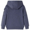 VIDAXL GIET per bambini con cappuccio e zits 128 blu scuro misto